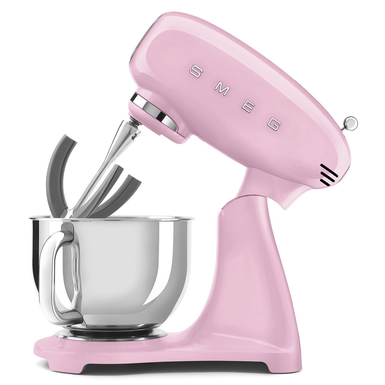Impastatrice Smeg rosa SMF03PKEU foto laterale