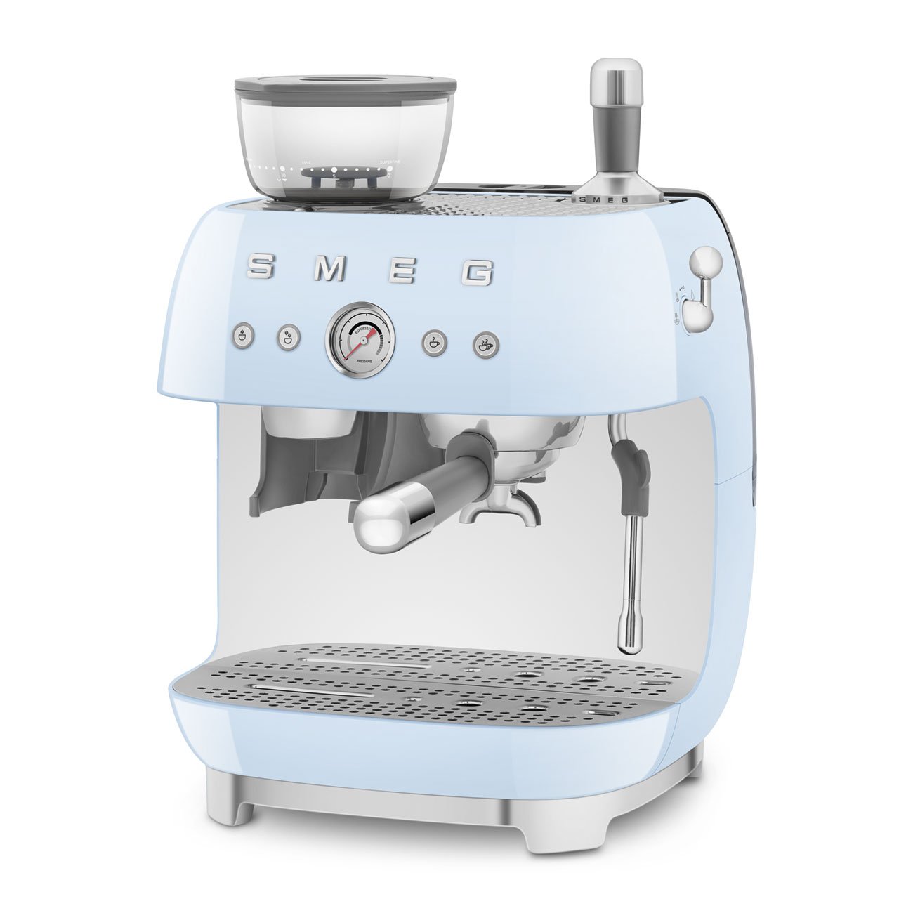 Macchina per caffè espresso manuale con macinacaffè Smeg EGF03 50's Style - immagine 9