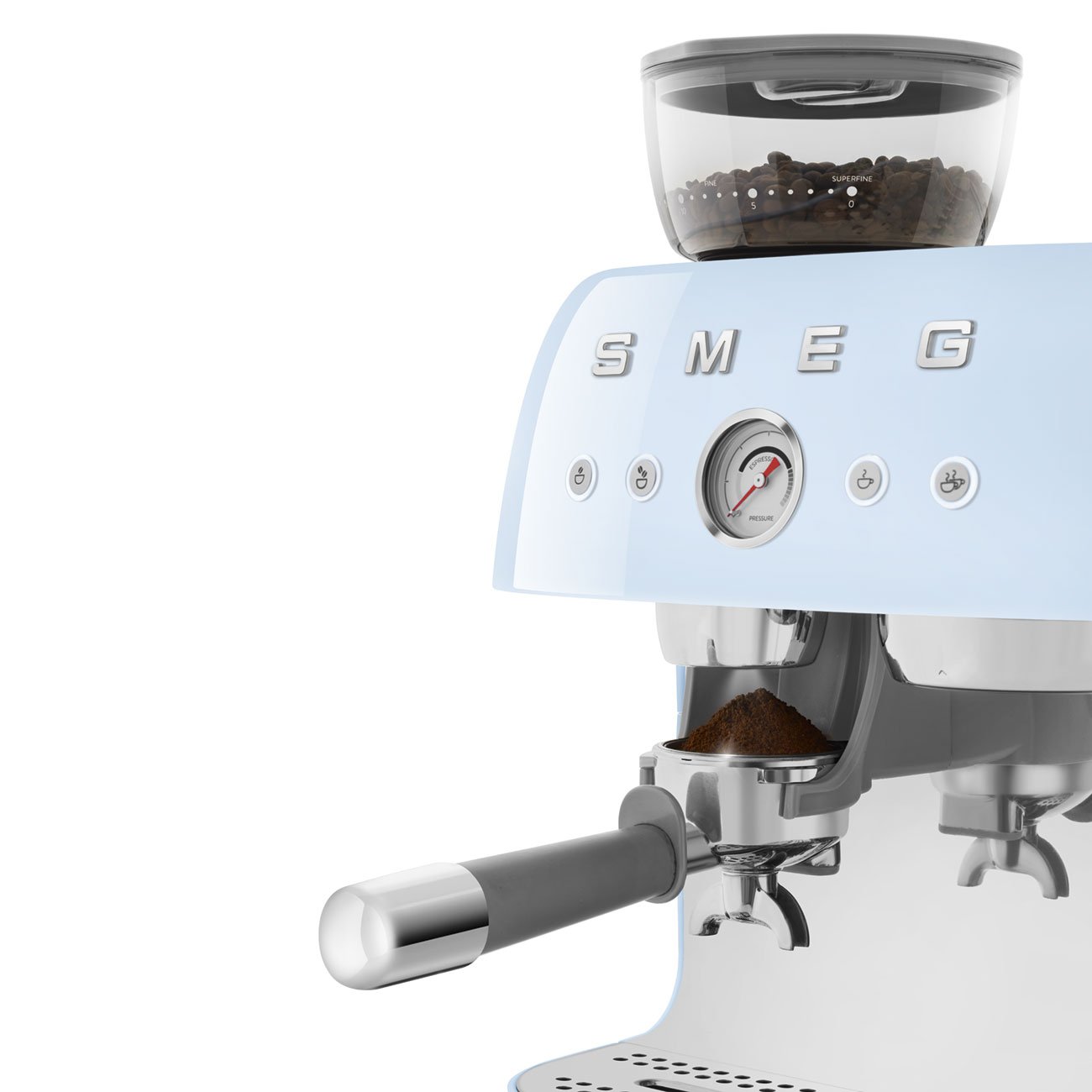 Macchina per caffè espresso manuale con macinacaffè Smeg EGF03 50's Style - immagine 12