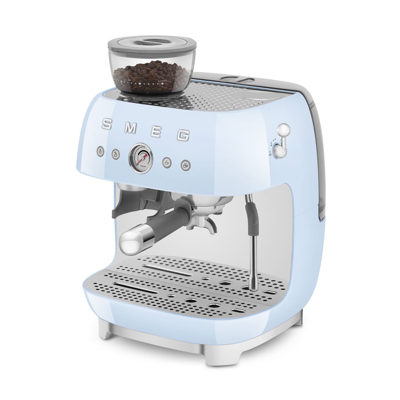 Macchina per caffè espresso manuale con macinacaffè Smeg EGF03 50's Style - immagine 10