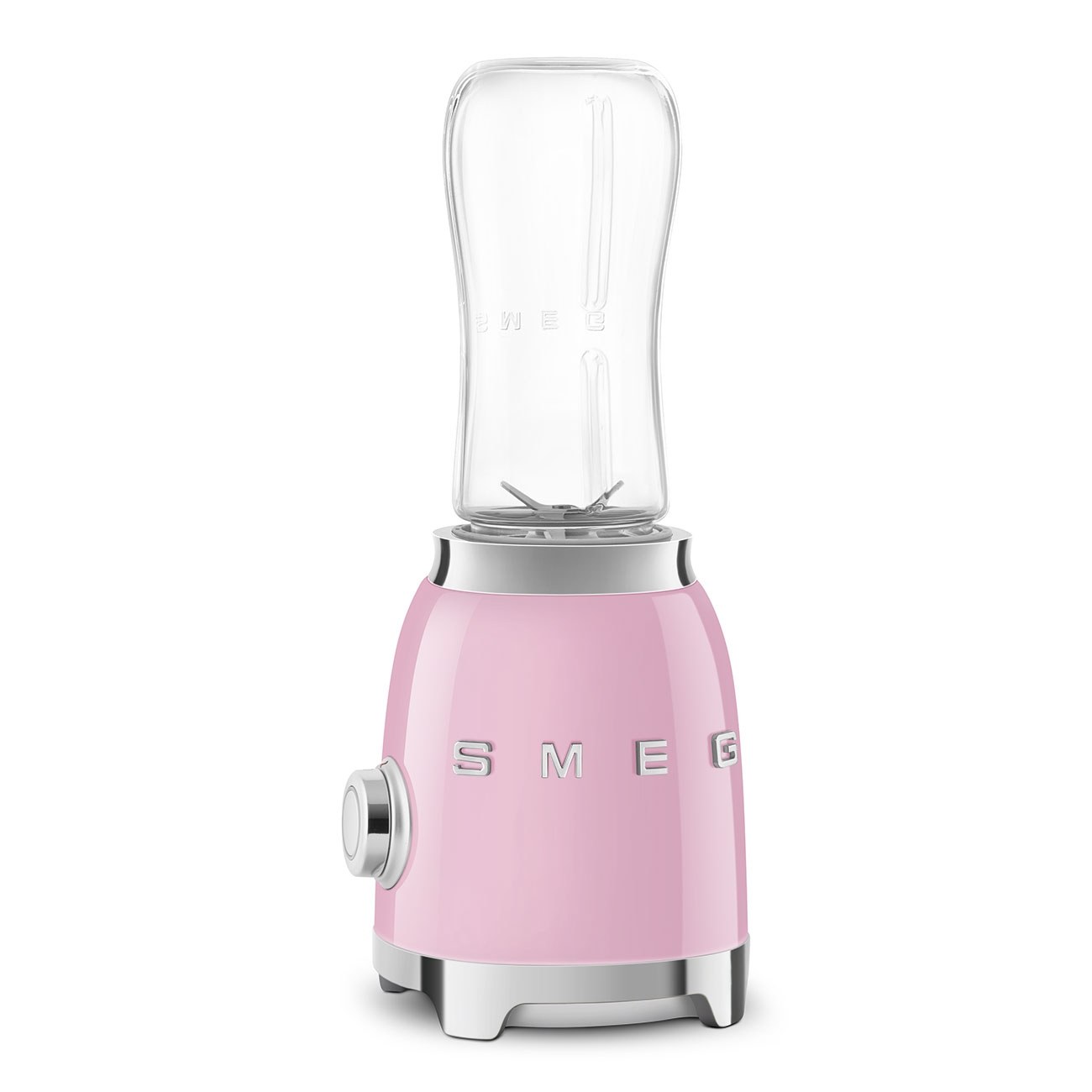 Frullatore compatto smeg rosa PBF01PKEU lato