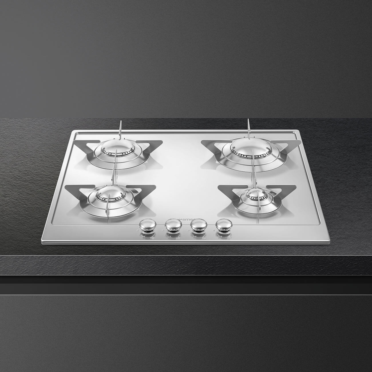 Smeg P64ES piano cottura 60 cm acciaio inox 4 fuochi
