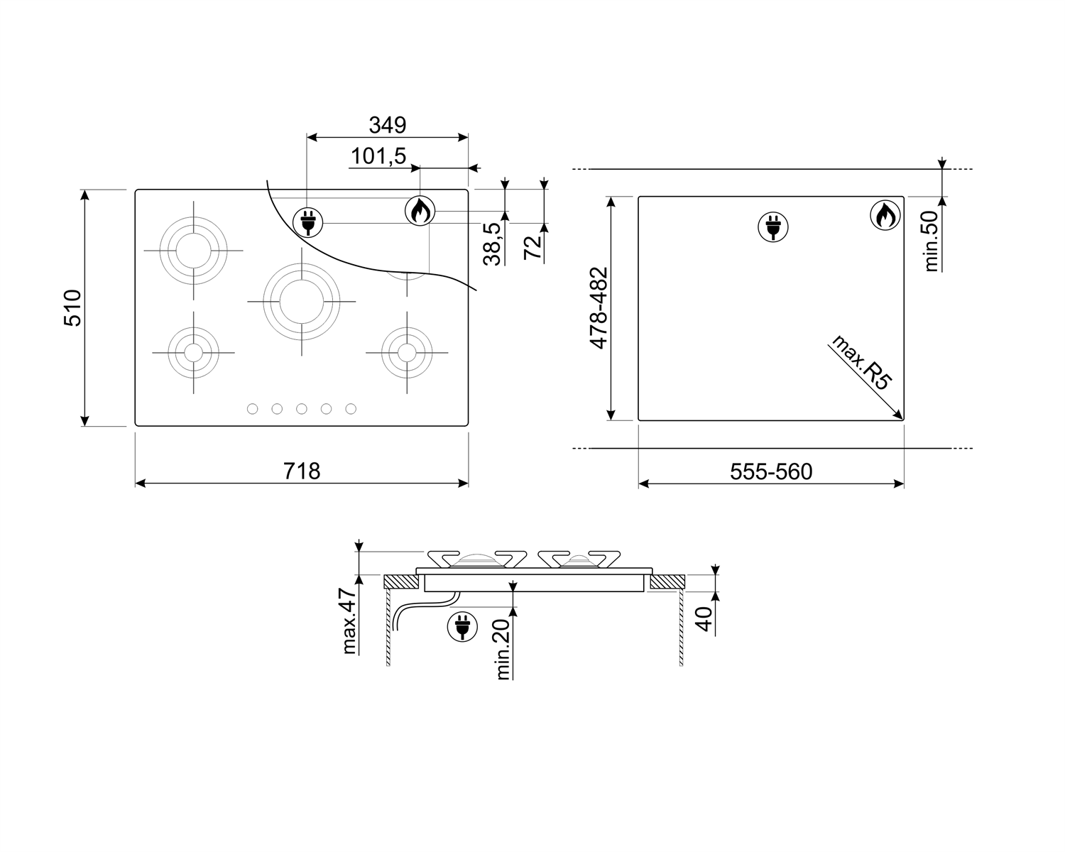 P705ES disegno tecnico
