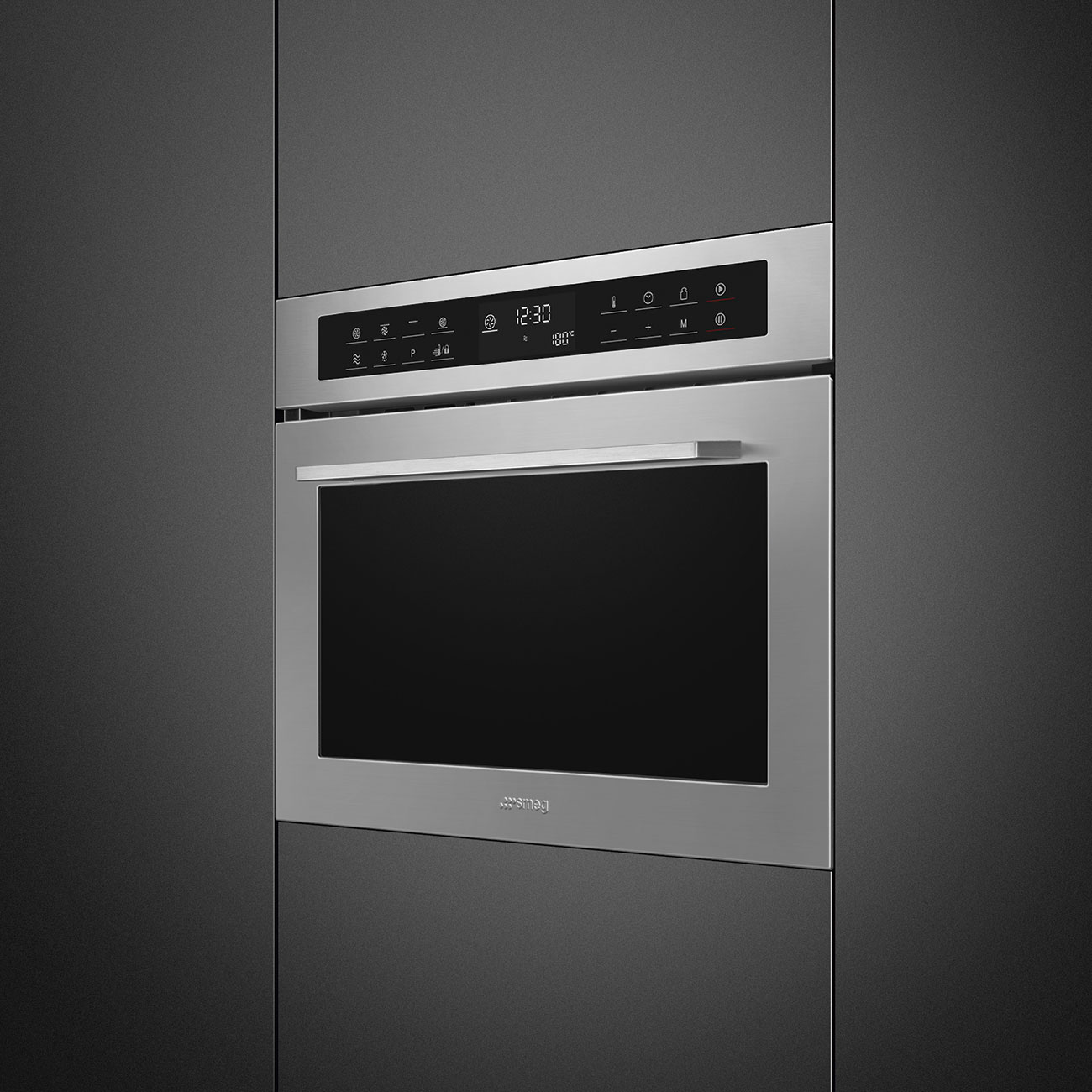 Smeg SF4400MCX1 forno microonde aperto
