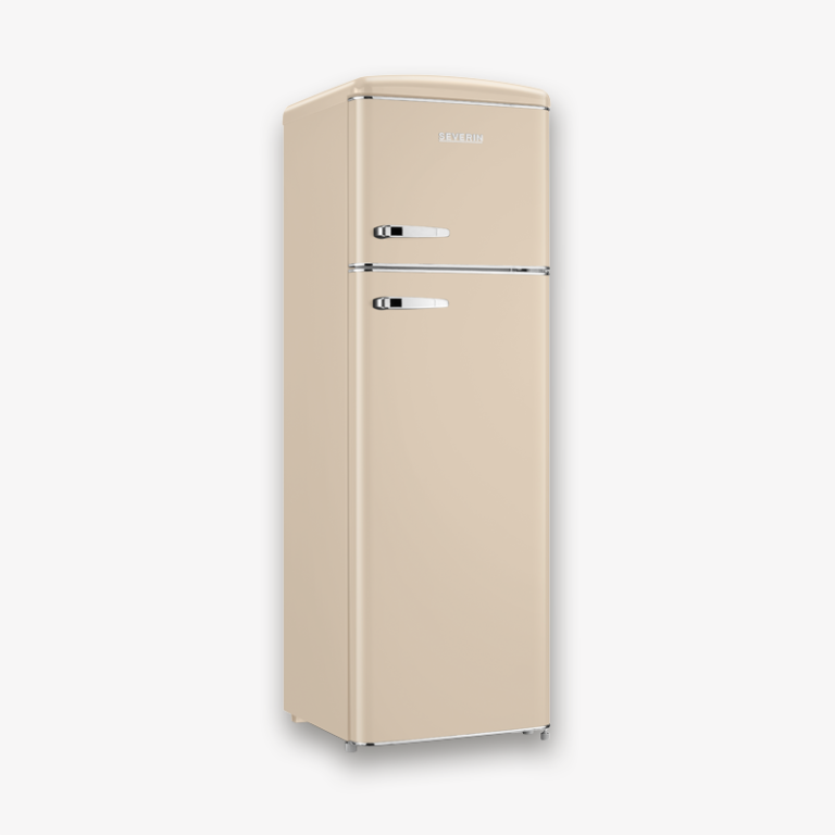 Severin RKG 8985 Frigorifero retrò colorato Doppia porta - Crema, apertura a dx - immagine 2