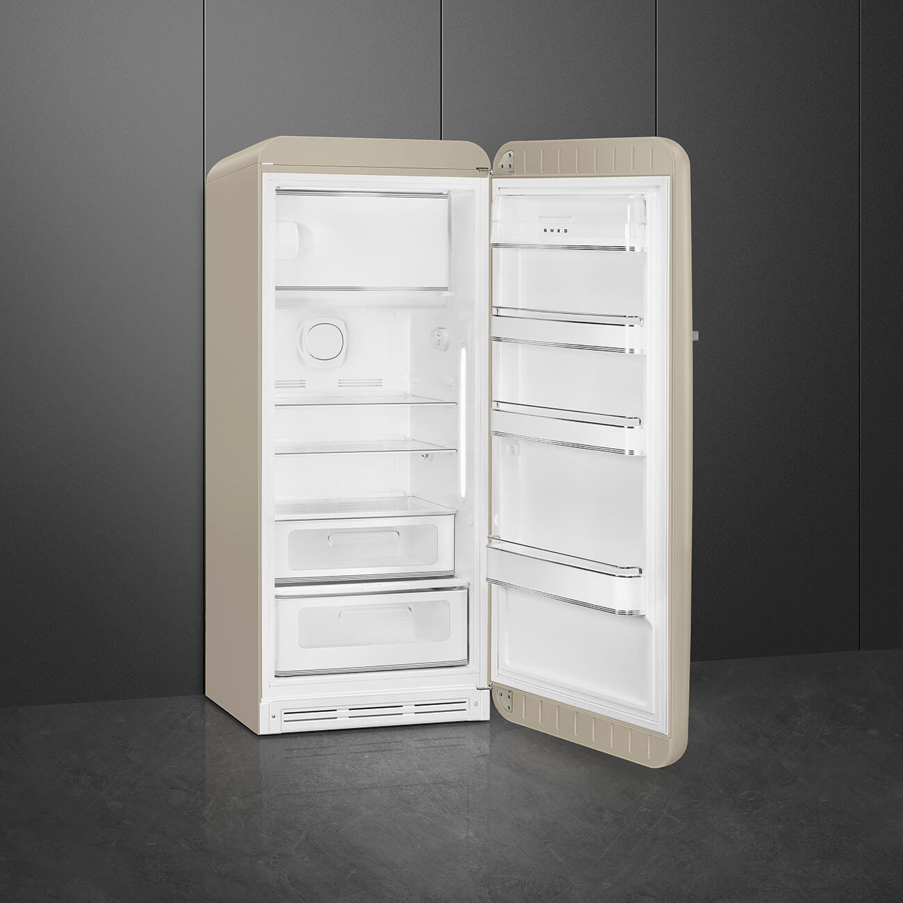 Smeg FAB28RDPP6 Perfectly pale aperto