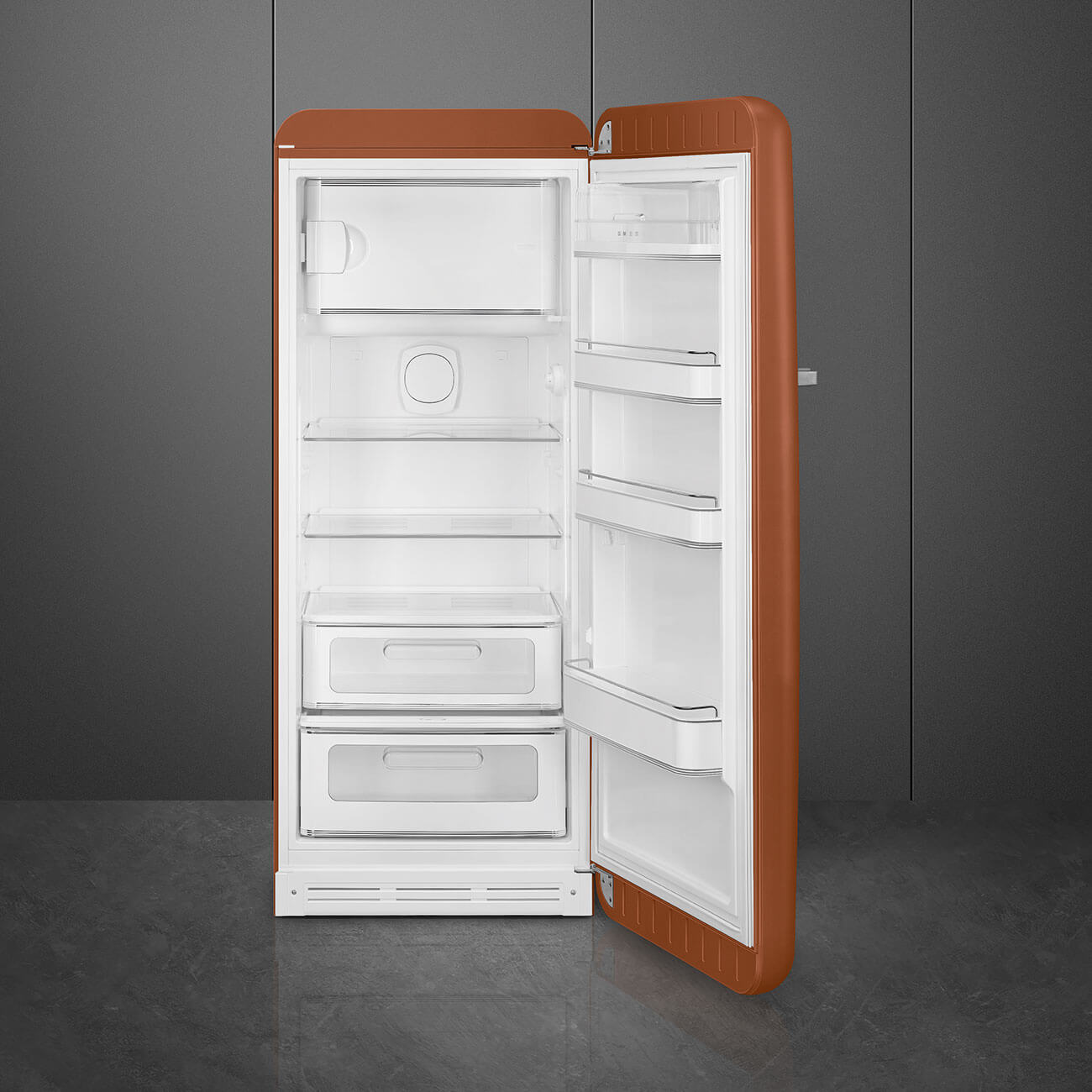 Frigorifero Monoporta Anni 50 Smeg FAB28 - Rust opaco - serie 6 - immagine 5