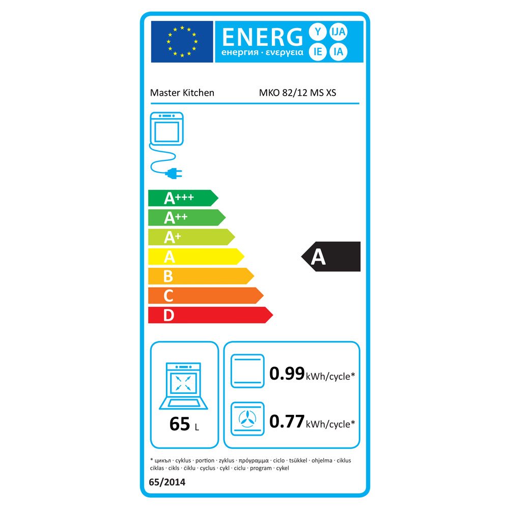 MKO82/12MSXS etichetta energetica