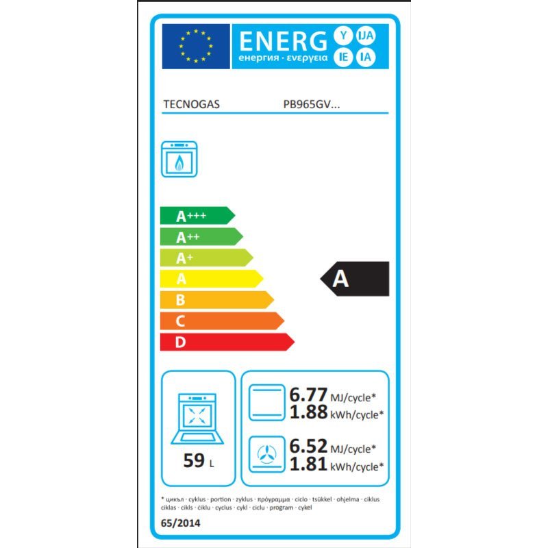 PB965GVX-etichetta energetica