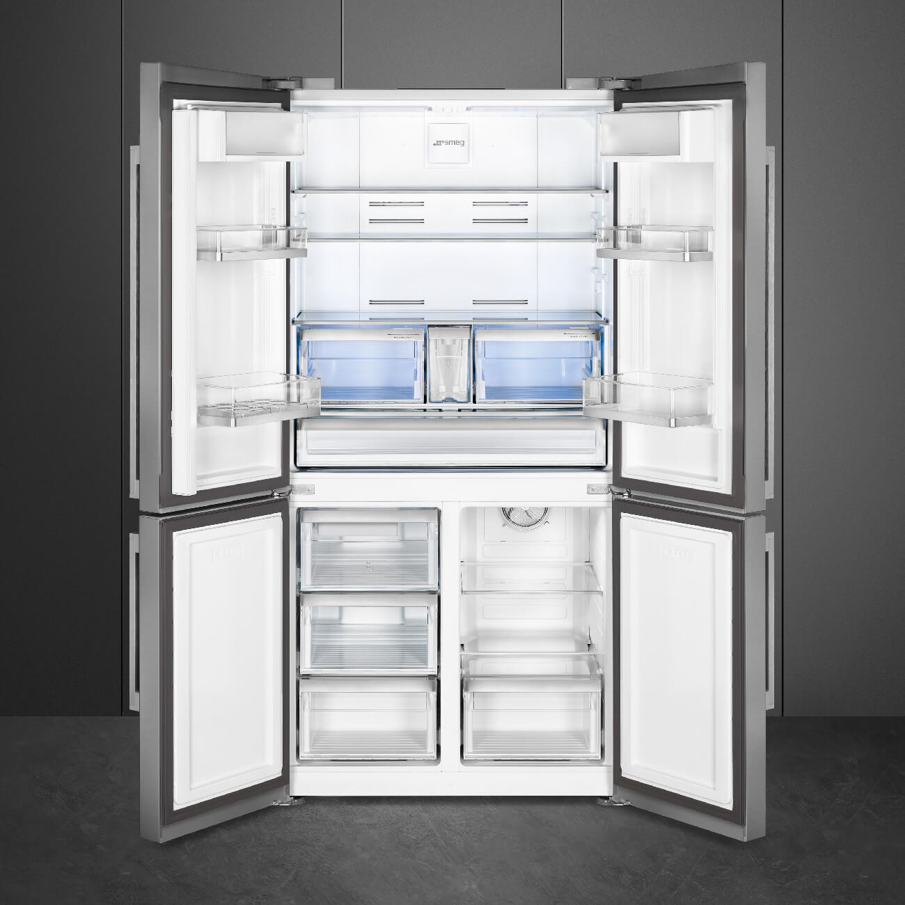 Frigorifero Smeg FQ60XDAIE aperto