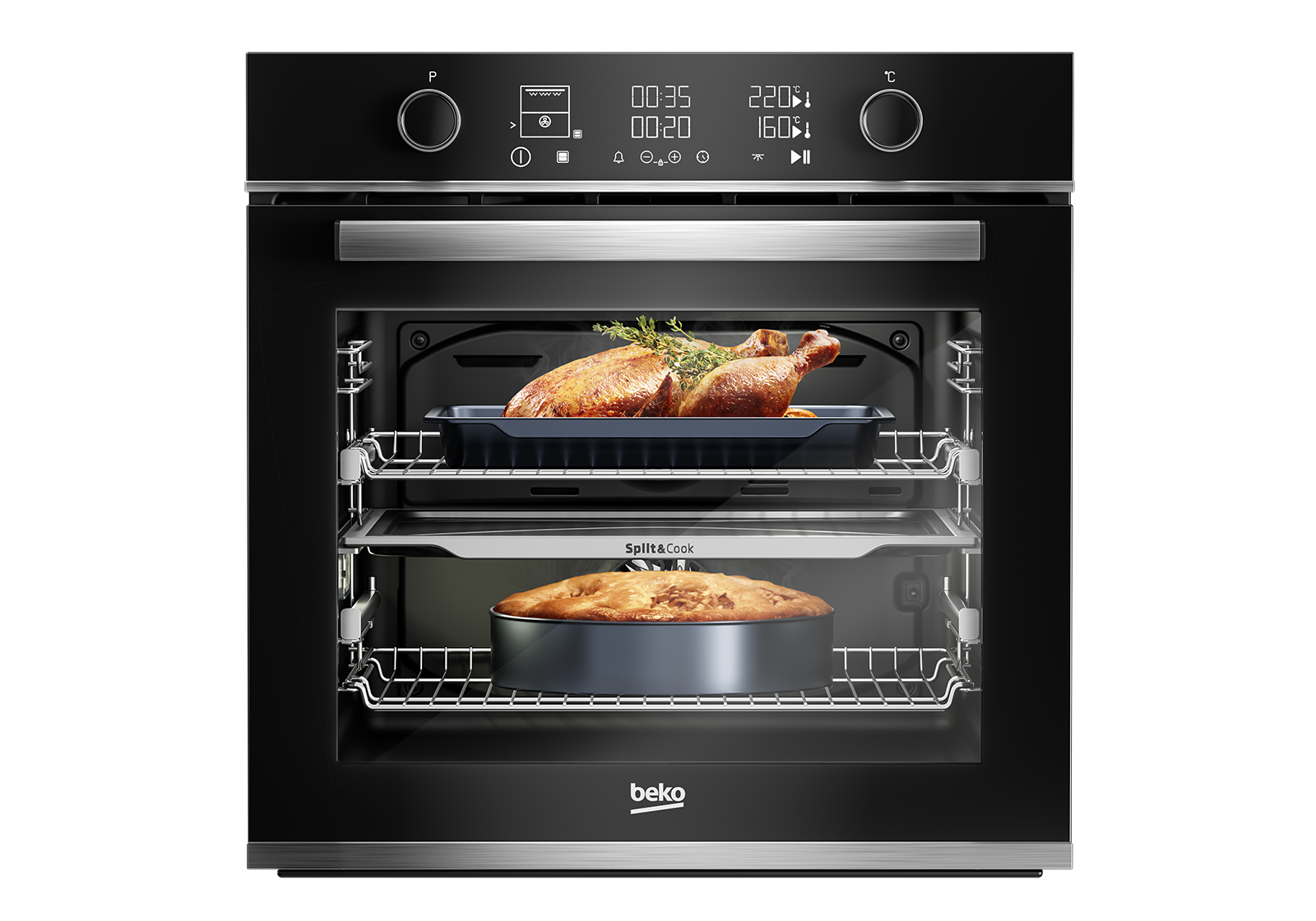 Forno Beko Multifunzione BBVM13400XDS-Split&Cook - immagine 4