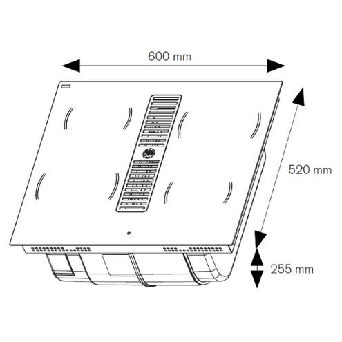 Bertazzoni P604ICH30NP Piano a induzione serie Modem - 60 cm con Cappa integrata - immagine 2
