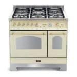 Lofra RBID96GVGTE/Ci Cucina a gas Dolcevita da 60 cm, doppio forno – Avorio