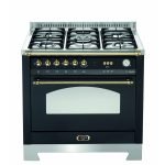 Lofra RNMG96GVGT/Ci Cucina a gas Dolcevita da 60 cm, monoforno – Nero matt