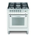 Lofra PBP76GVT/C Cucina Rainbow con forno a gas da 70 cm – Bianco perla