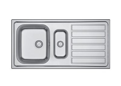 Apell ID1002I Lavello 1 vasca e 1/2 con gocciolatoio – Acciaio inox