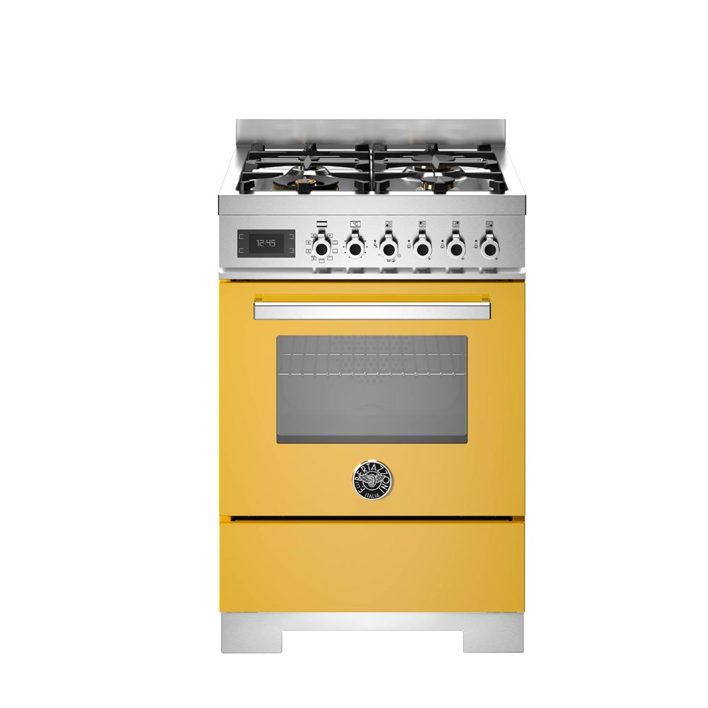 Cucina colorata Bertazzoni PRO96L1EGIT2 serie Professionale gialla da 60 cm