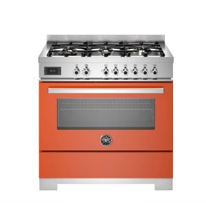 Bertazzoni PRO96L1EART2 cucina della serie Professional arancione da 90 cm