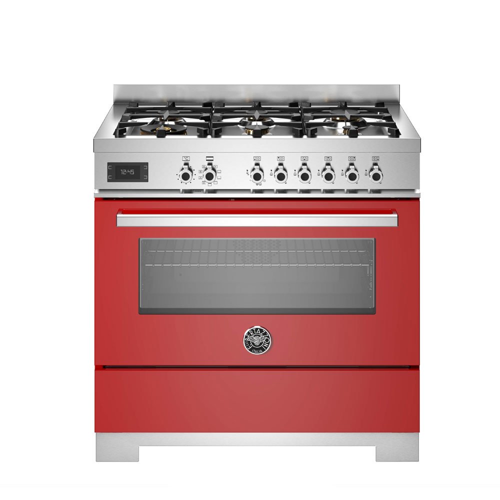 Bertazzoni PRO96L1EROT2 Cucina Professional rossa da 90 cm