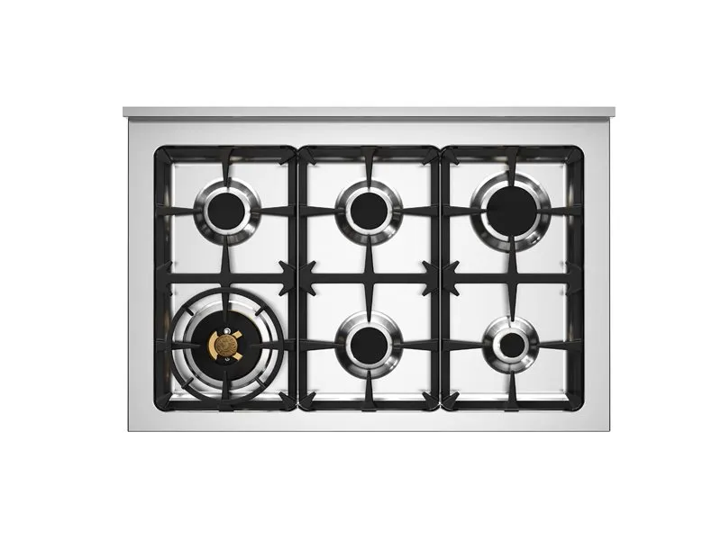 piano cottura 6 fuochi cucina Bertazzoni Heritage